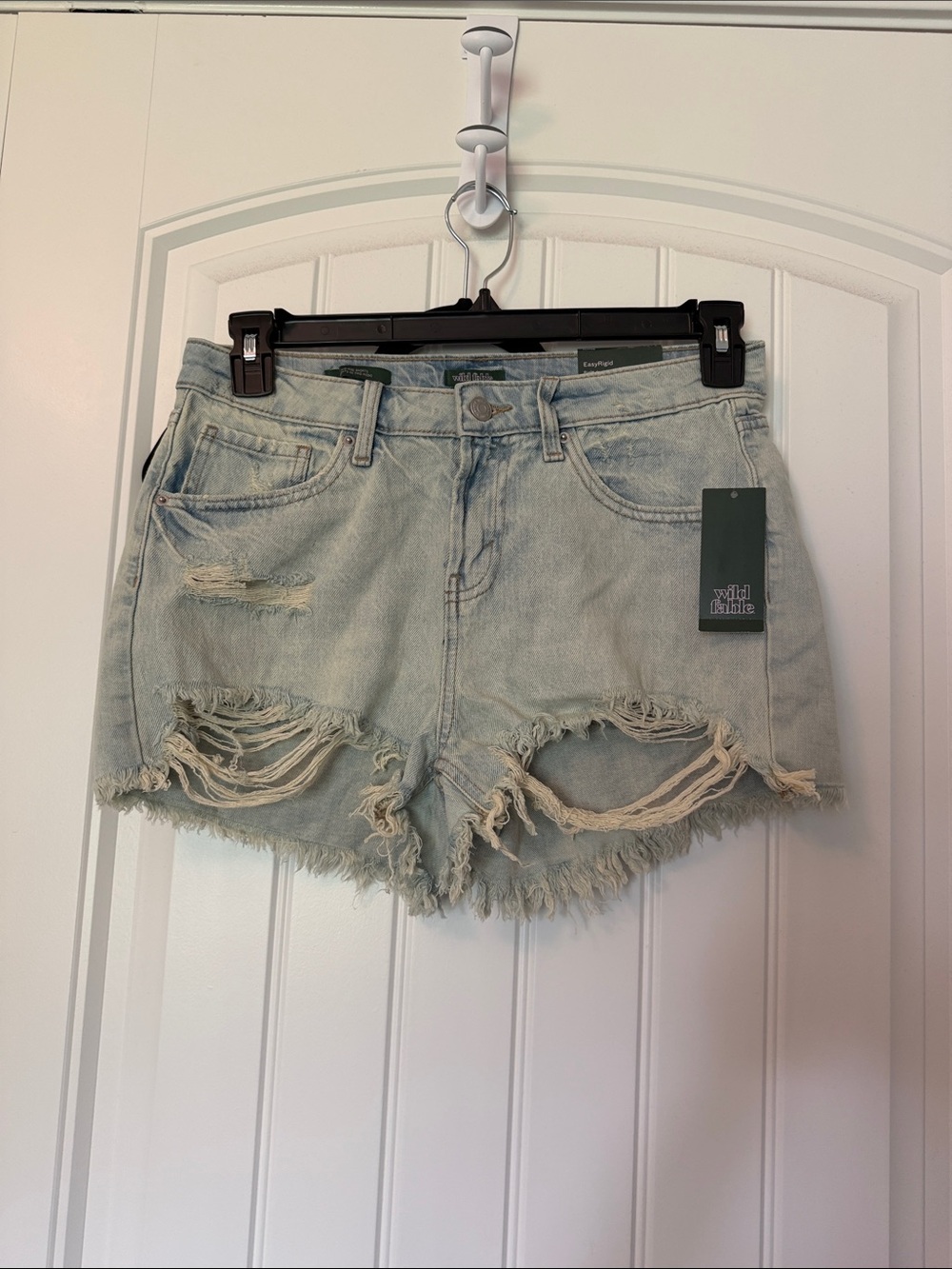 wild fable Light Blue Distressed Denim Cutoff Shorts